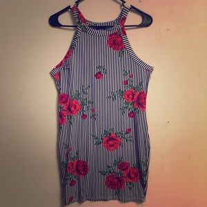 Black with red roses dress!